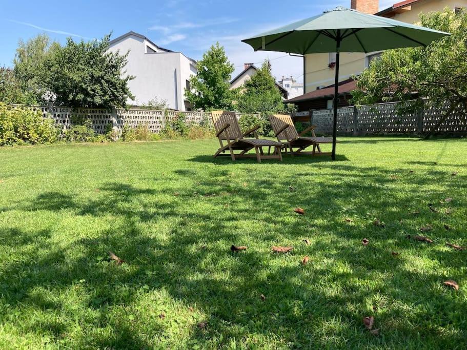 Huge Bbq Garden, Spacious Flat, Ac, Free Parking 4 Ljubljana Exterior foto